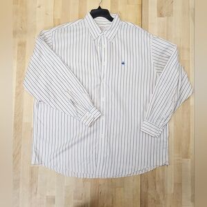 BROOKS BROTHERS Madison Shirt Mens 2XL Long Sleeve Button Down Blue Pink Stripe